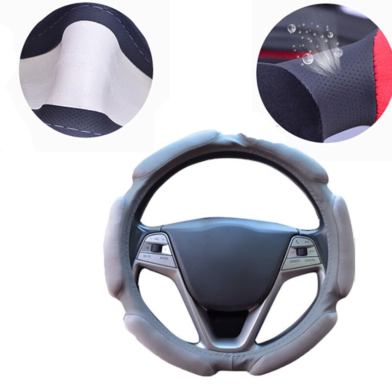 Car Anti-skid Steering Wheel Cover 3D Design Universal Braid 38cm