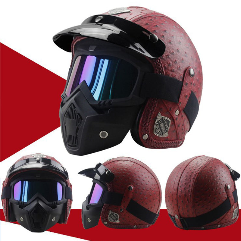 Motorcycle Cruise Multicolor Dual Anti-fog Mask Helmet