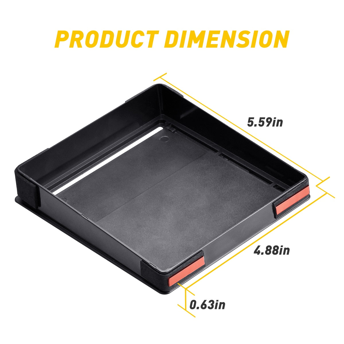 Auto Armrest Box Storage Organizer Containers Transparent Hidden Holder Box