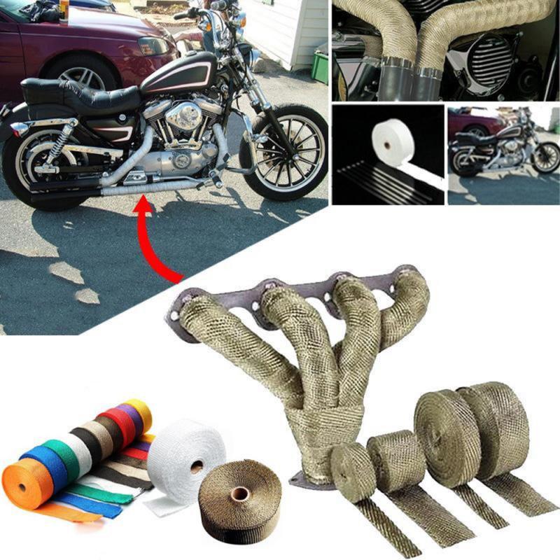 Car Motorcycle Universal Thermal Exhaust Tape Ties Heat Exhaust 5 Colors
