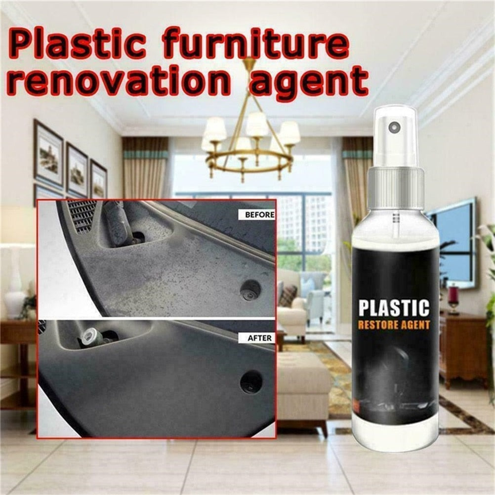 Car Interior Plastic Parts Renewed Restore Agent Refurbished Liquid Repair Maintenance 30ML