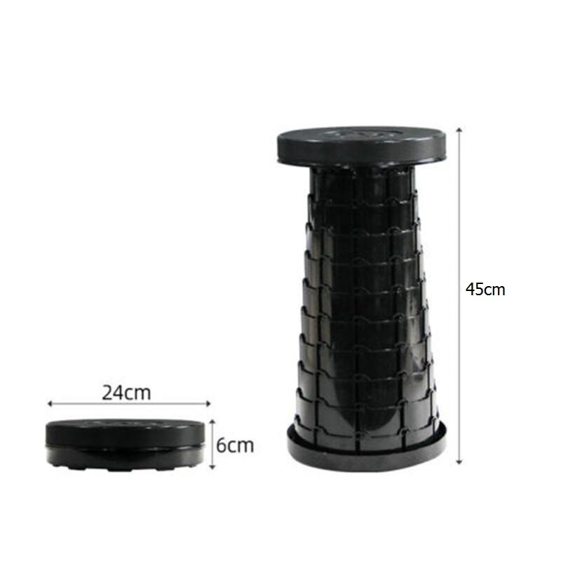 Portable Folding Seat Cushion Retractable Plastic Outdoor Telescopic Chair