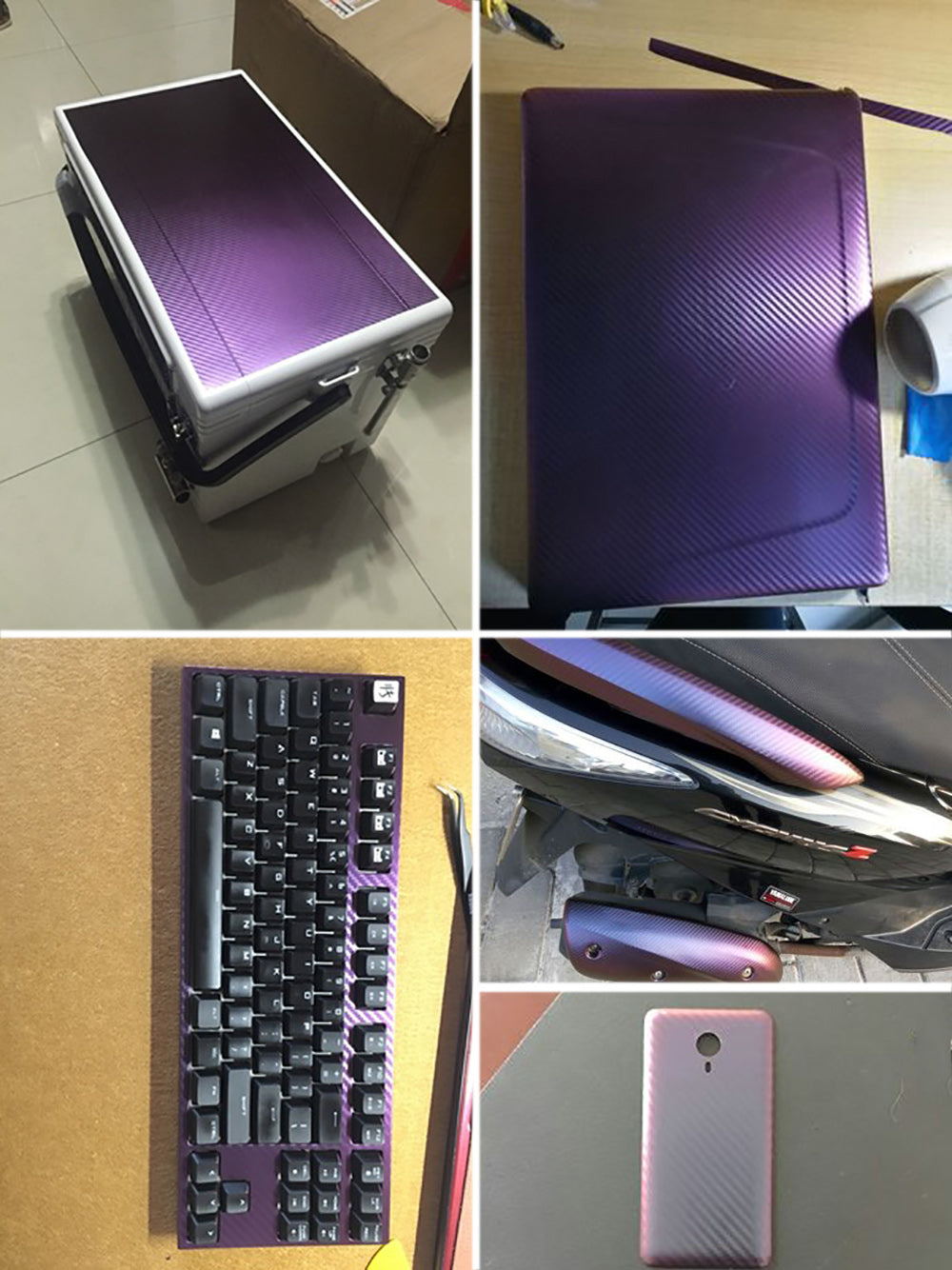 Auto Car Truck 3D Carbon Fiber Vinyl Film Body Decoration Sticker