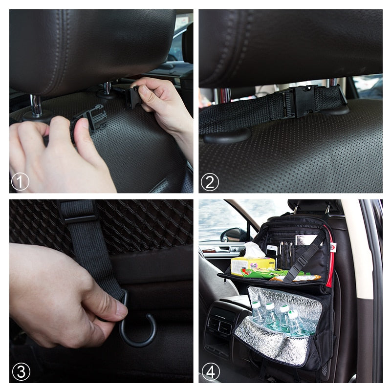 Car Seat Backpack Multifunctional Foldable Leakproof Cooler Storage