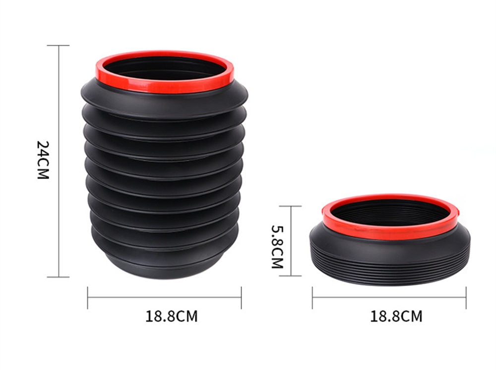 Auto Barrel Foldable Trash Wash Storage For Universal Cars