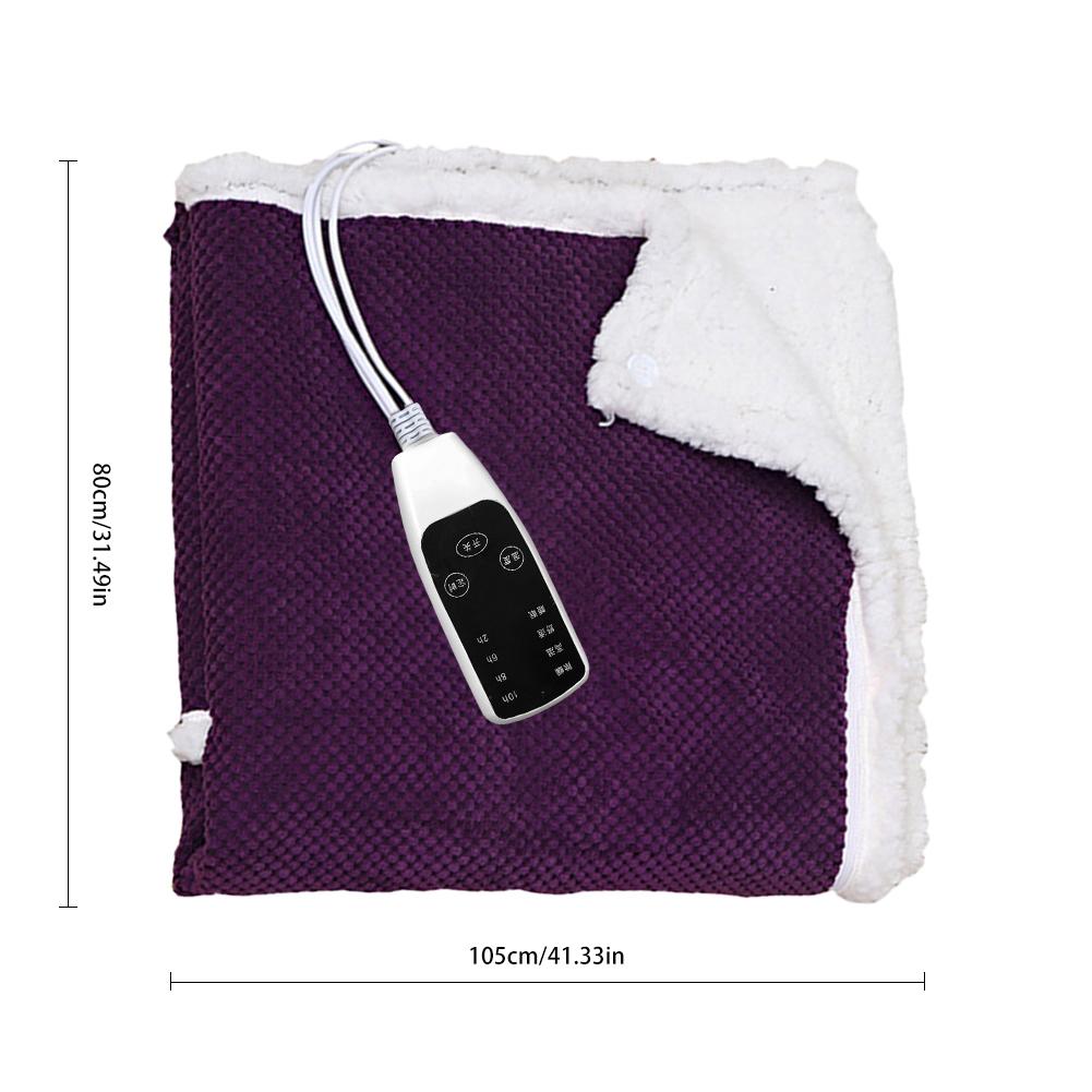 Electric Blanket Washable Double-sided Plush Warmer Heating Blanket Cushion