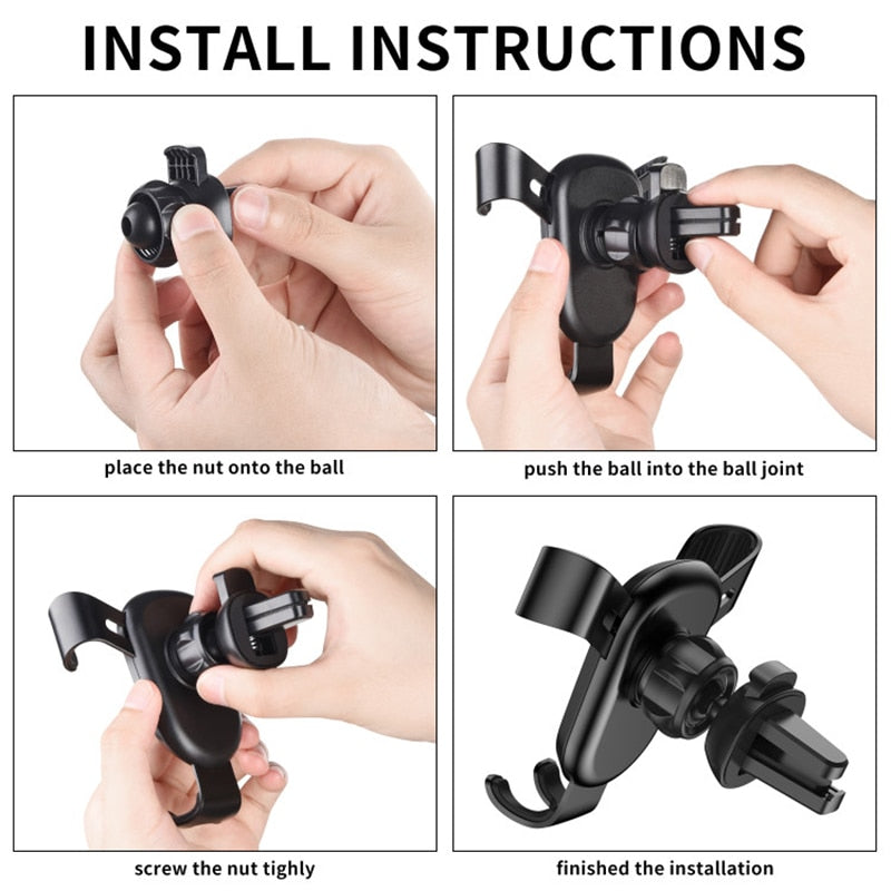 Car Phone Holder Gravity Mount