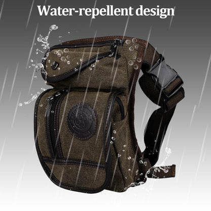 Motorcycle Leg Canvas Funny Waterproof Drop Belt Pouch Waist Bag