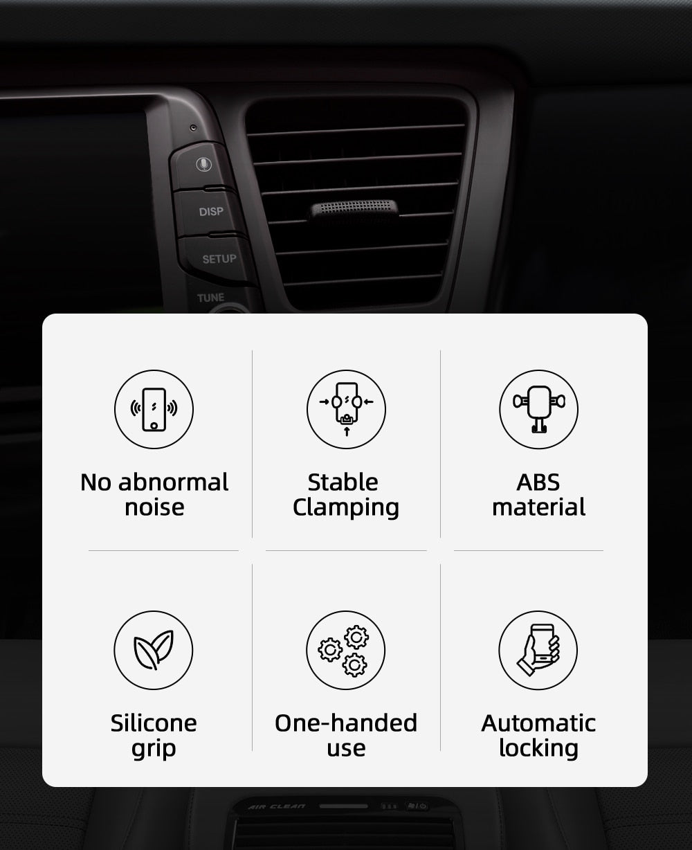 Car Phone Holder Stand Windshield Gravity Strong Sucker Dashboard Mount Support 360 Rotation