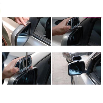 Universal Car Mirror Blind Spot Mirror Rotation Adjustable Rear View Mirror 1pcs