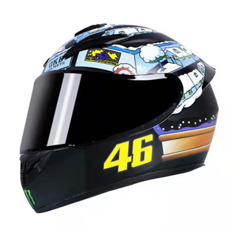 Motorcycle Helmet Four Seasons Full winter Knight Riding Helmet