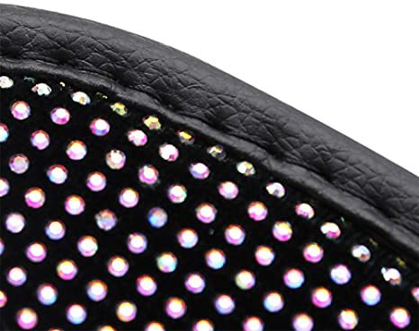 Car Universal Sparkle Luxury Bling Diamond Steering Wheel Covers Auto Interior Decor