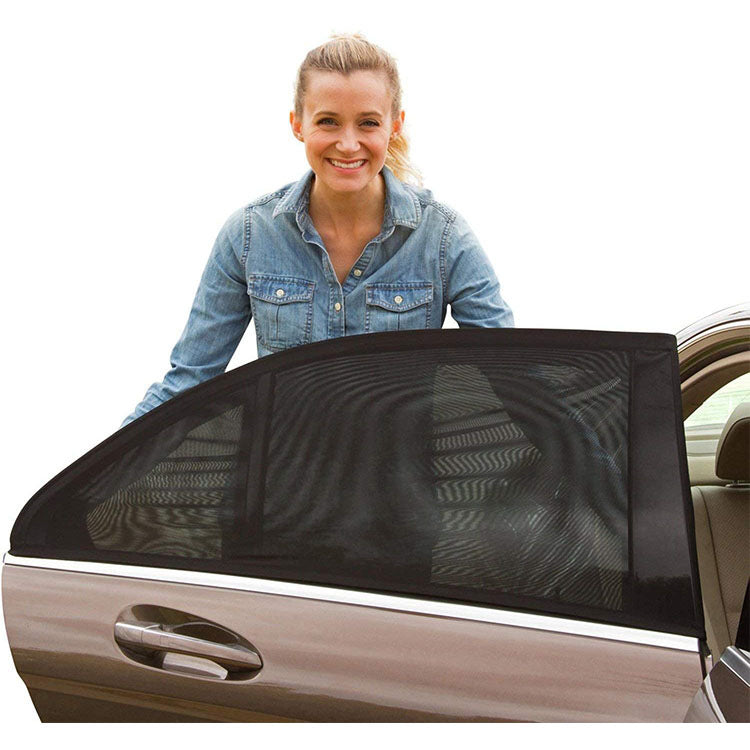 Universal Car Rear Side Window Sun Shade UV Protection Mesh Curtain