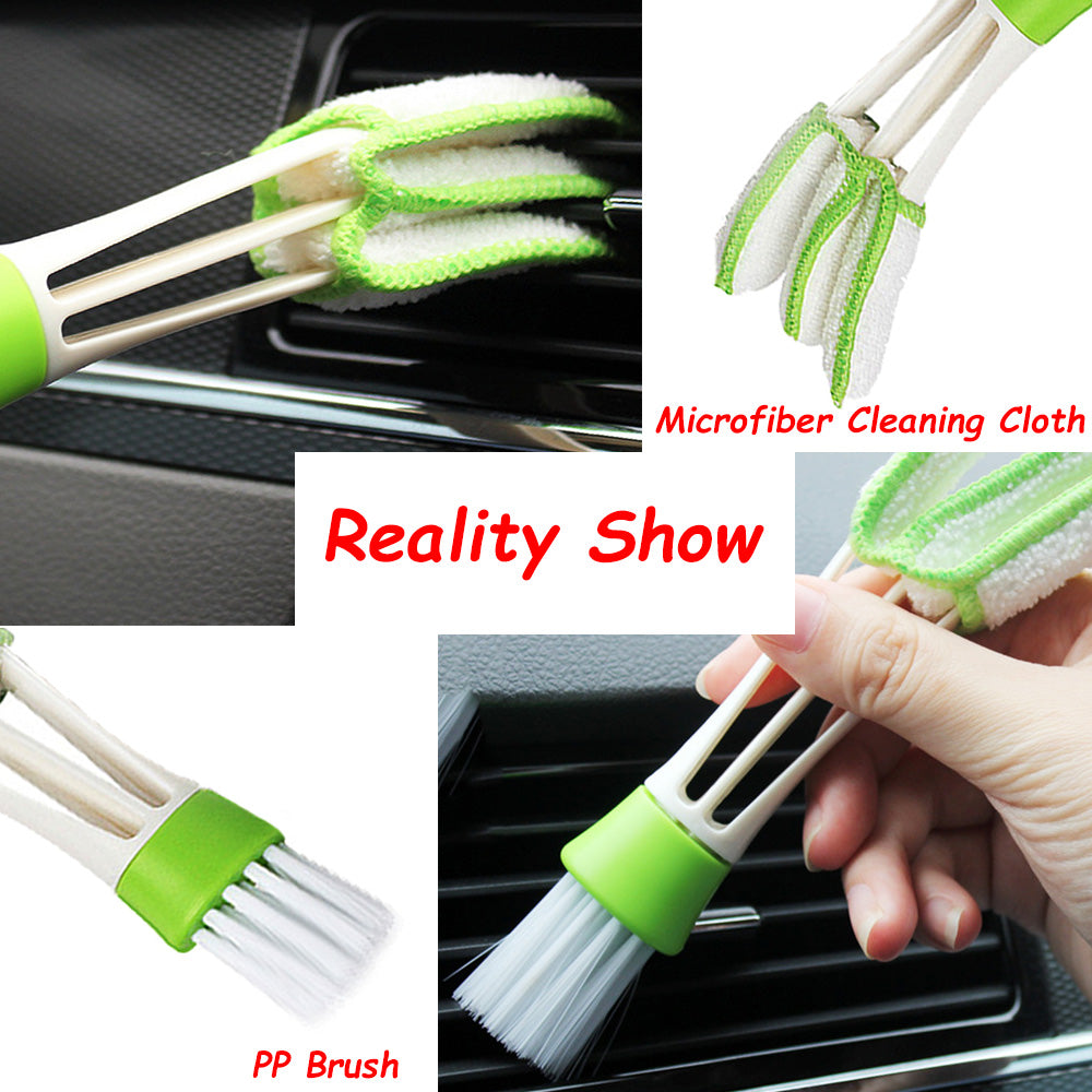 Car Cleaning Brushes Power Scrubber Drill Air Vents Rim Dirt Dust Clean