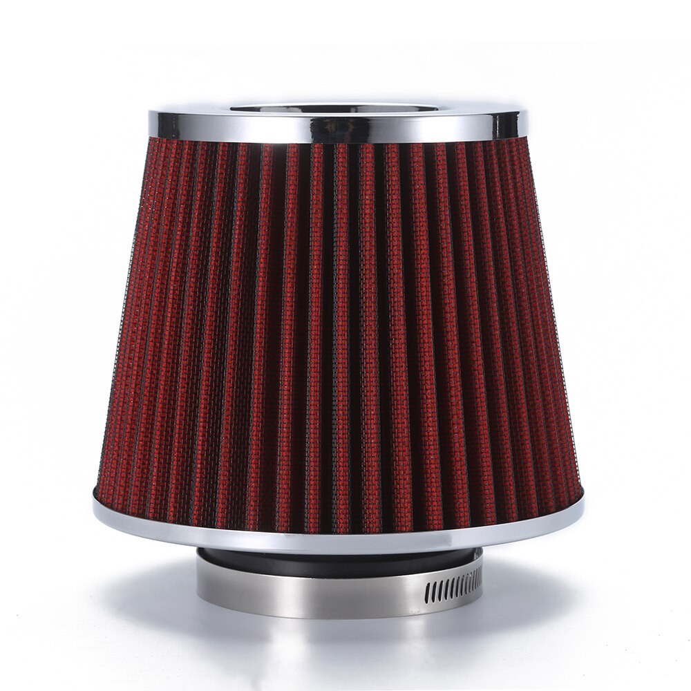 Car Universal Air Filter 76mm High Flow Cold Air Intake Filter Air Hose Switch