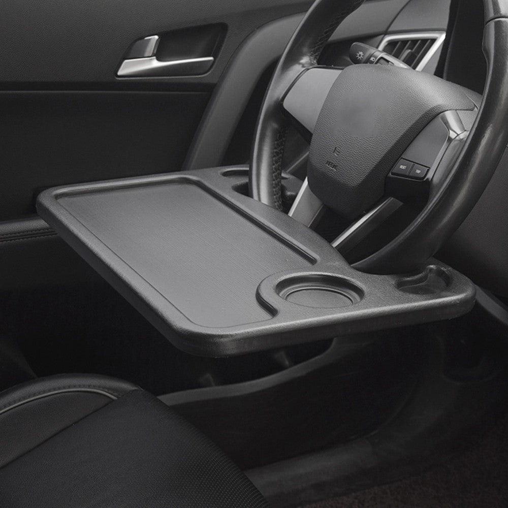 Car Steering Desk Tray Meal Plate Laptop Tablet Organizer