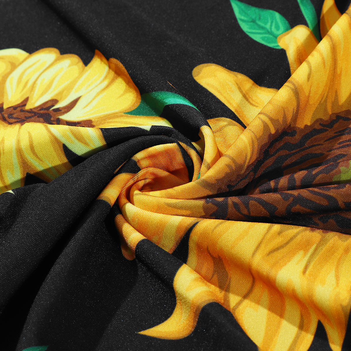 Car Seat Cushion Covers Front Full Sunflower 2 Pcs