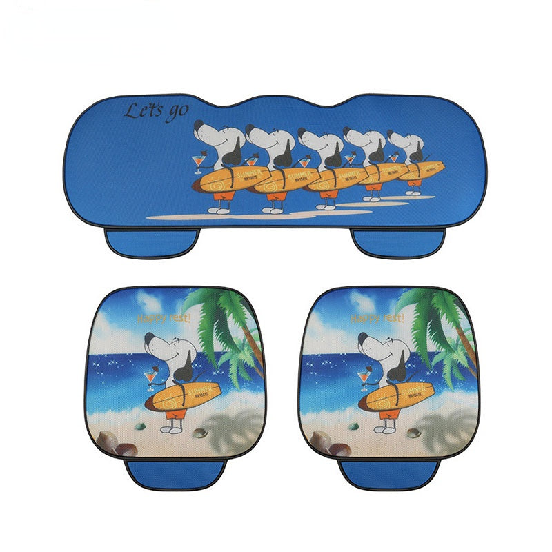 Car Cartoon Sandwish Auto Seat Cushions 3 Pcs