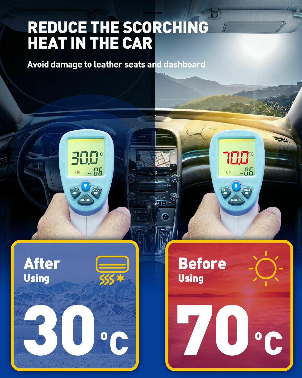 Car Shield Cover Visor UV Rear Front Windshield Window Sun Shade