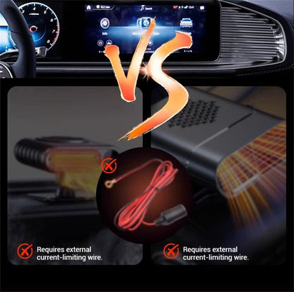 12 / 24V Car Truck Heater Fast Heating Defogging Anti-Frost 360° Adjustable Mini Electric Heater