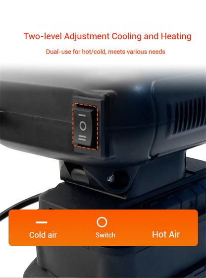 Car Rechargeable Portable  Adjustable Efficient Heat Fan Winter Essential