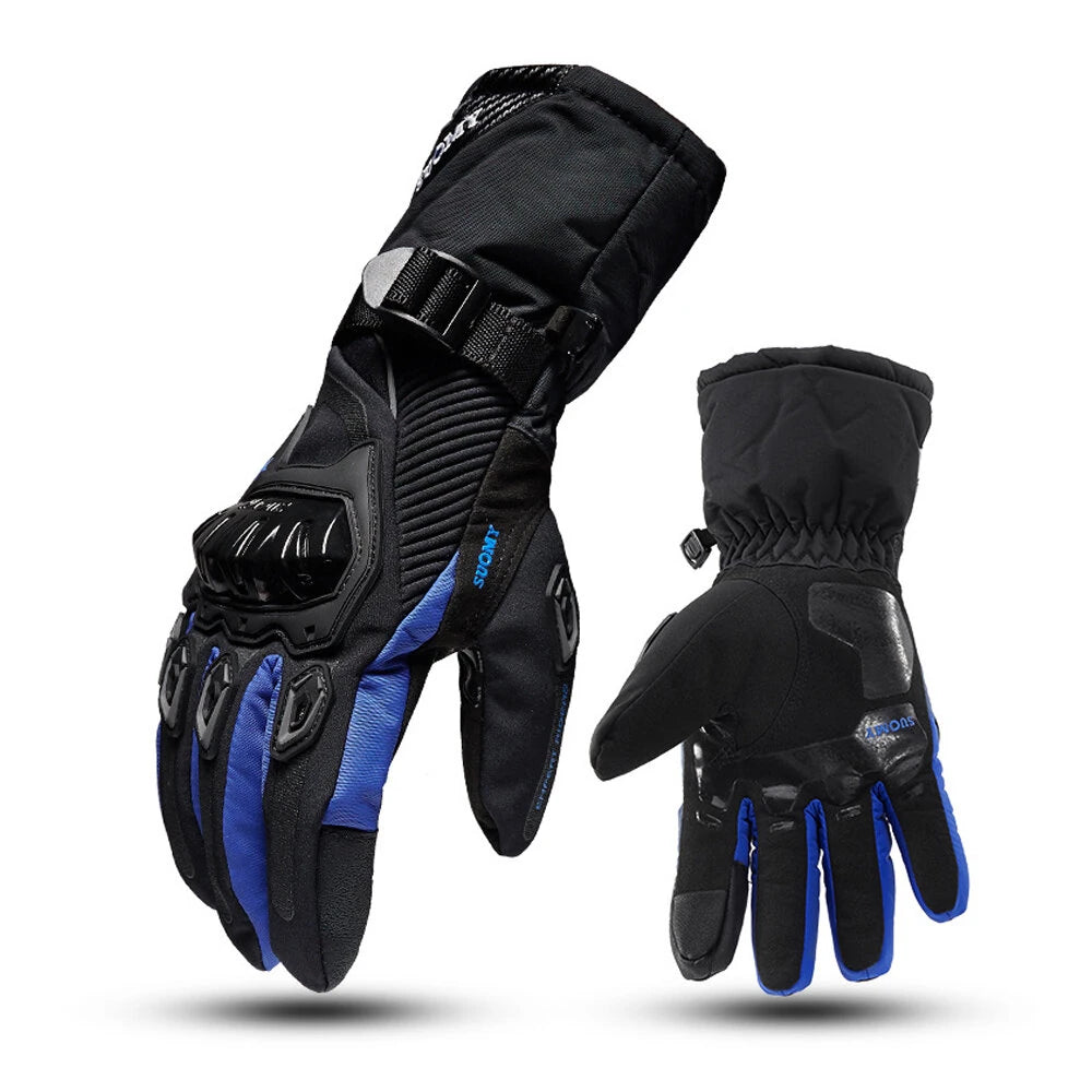 Motorcycle Waterproof Winter Warm Touch Screen Anti Slip Protective Gloves