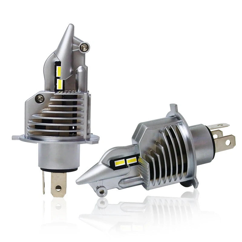 H4 80W Car Front LED Headlight Bulbs Hi-Low Beam for Lighting Modification