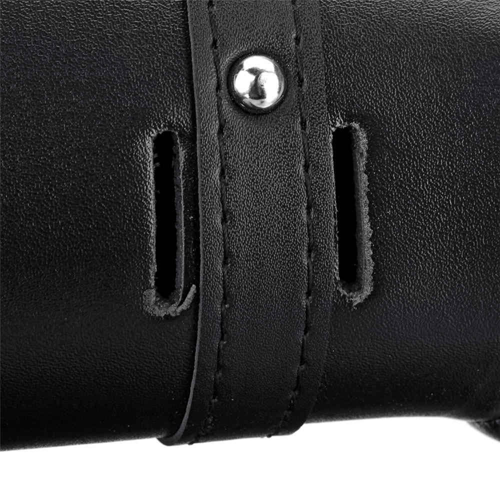 Motorcycle Harley Leather Front Fork Tool Saddlebags Pouch Luggage Organizer