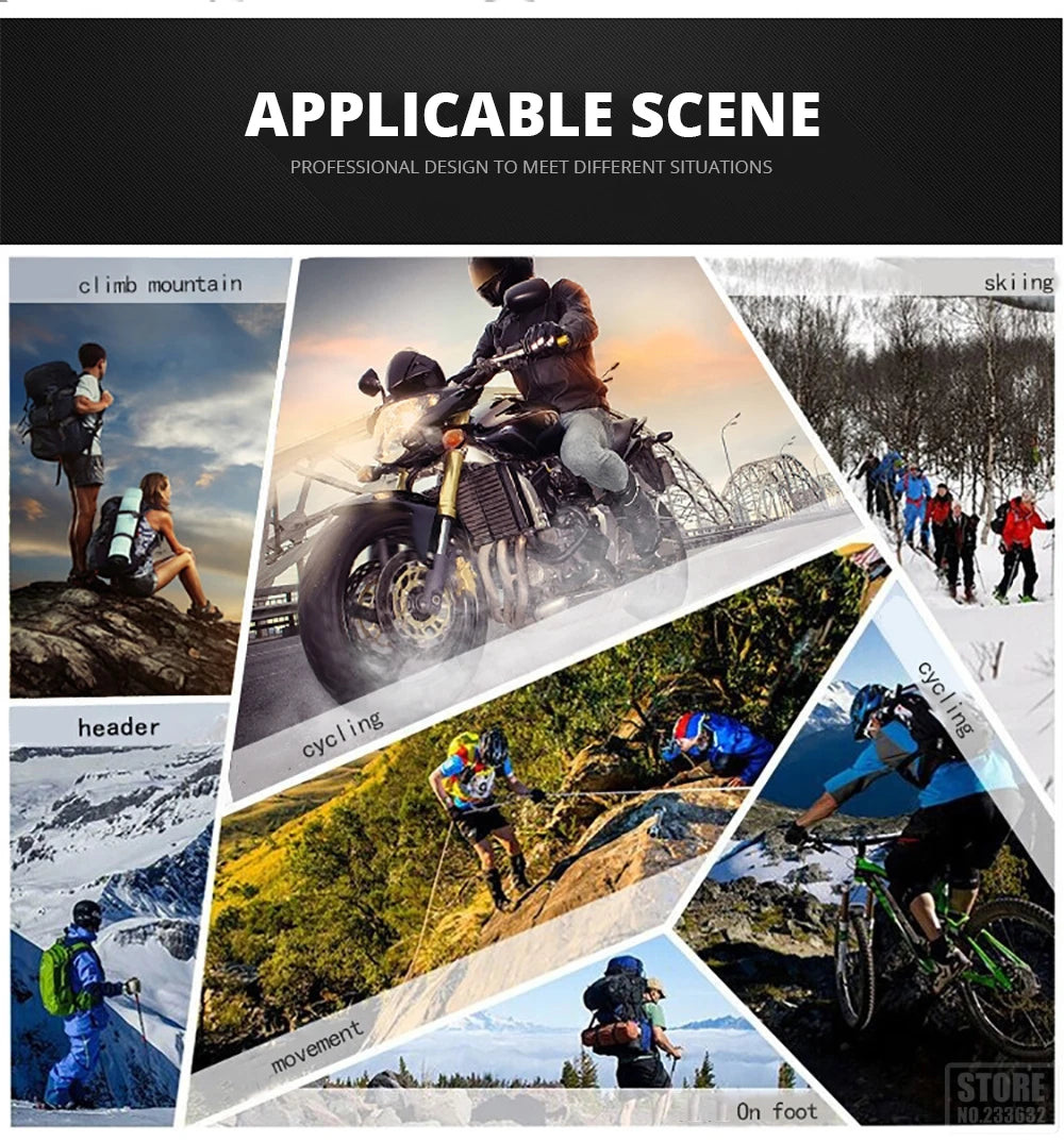 Motorcycle Waterproof Winter Warm Touch Screen Anti Slip Protective Gloves