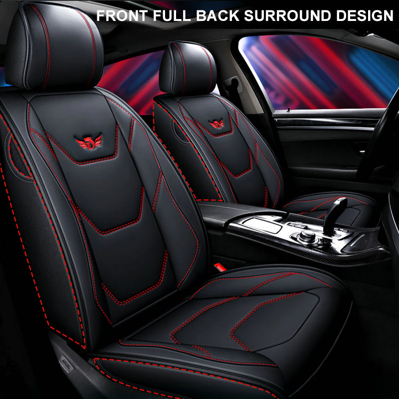 Car Universal Full Seat Mat Cover PU Leather Breathable Cushion Pad