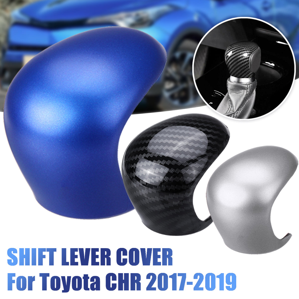 Car Gear Lever Shift Knob Cover Trim Tools For Toyota CHR 2016-2019
