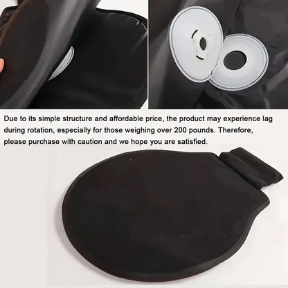 Car 360° Rotating Non-Slip Washable Round Seat Cushion