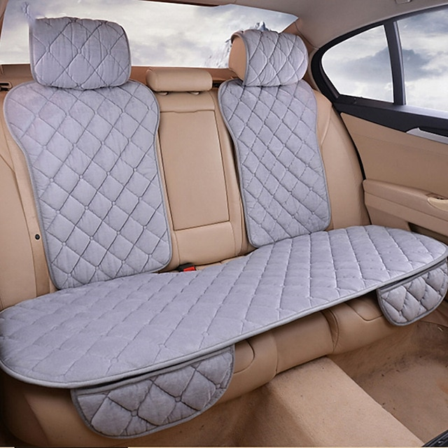 3 Pcs/set Car Seat Cover Set Universal Plush Seat Cushion Protector Mat
