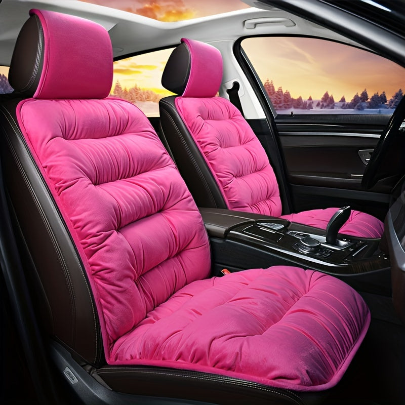 Car Seat Cushion Luxury Winter Ultra-Soft Plush Extra Thick Seat Cover