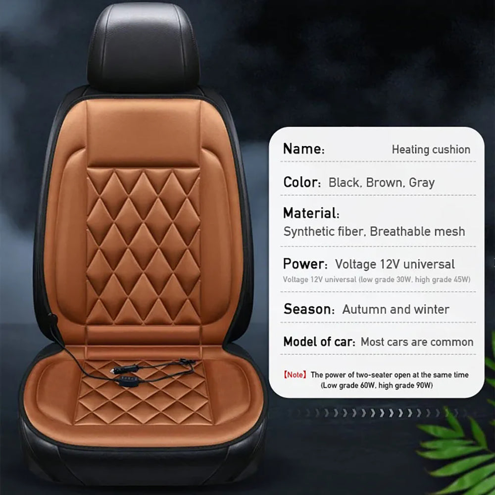 12V Car Seat Heater Cushion Electric Heated Winter Heated Constant Temperature Seat Cushion