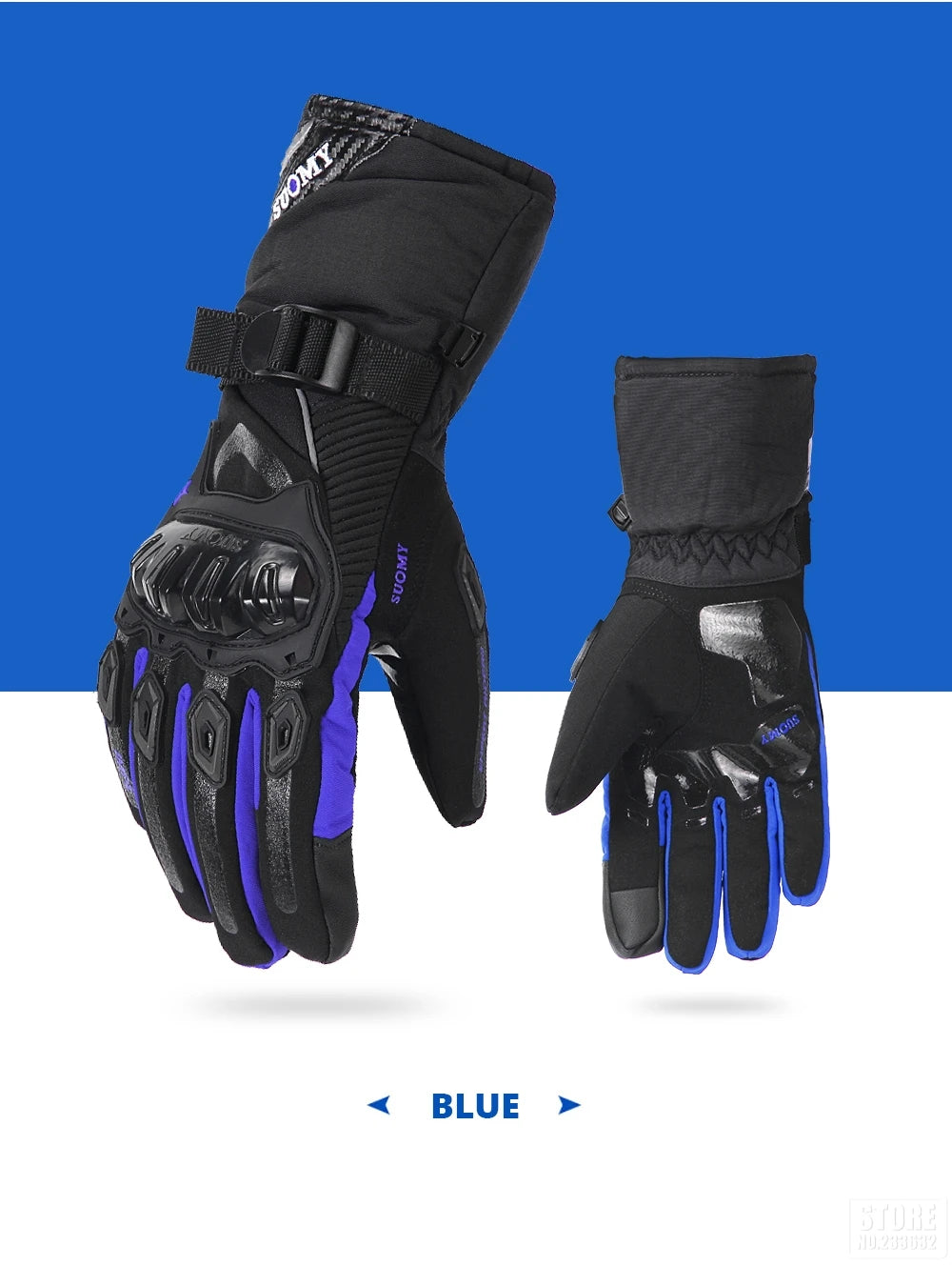 Motorcycle Waterproof Winter Warm Touch Screen Anti Slip Protective Gloves