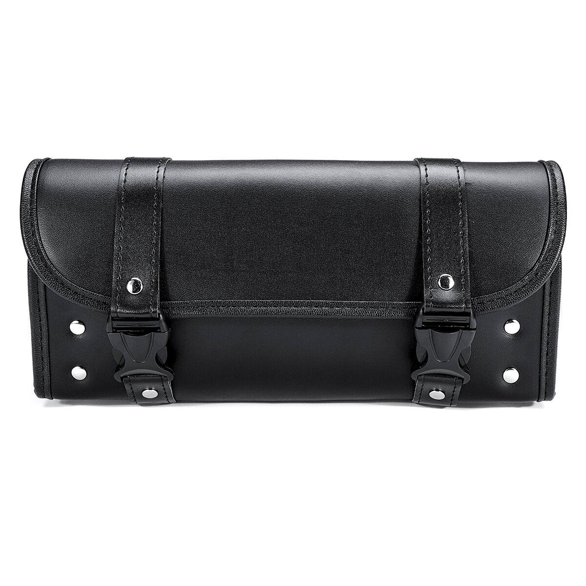 Universal Motorcycle Front PU Leather Fork Saddlebags Pouch Luggage Storage