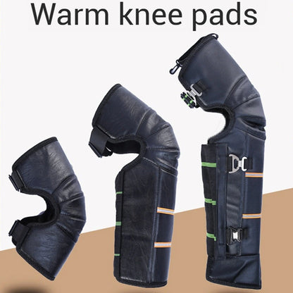 Motorcycle Riding Winter Leggings Guard Warm Windproof Thickened Knee Pads