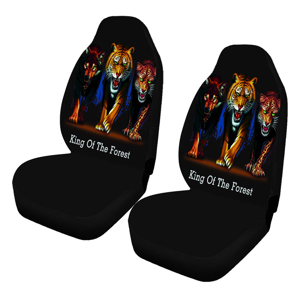 Car Wolf Print GM Seat Cover 2 Pcs/5 Pcs Sets