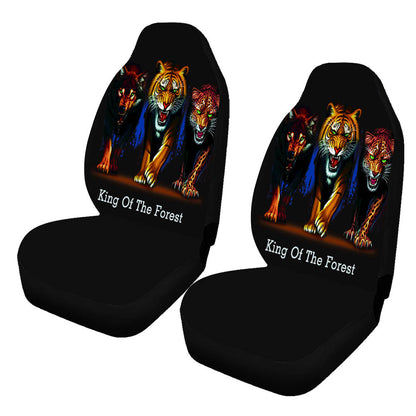 Car Wolf Print GM Seat Cover 2 Pcs/5 Pcs Sets