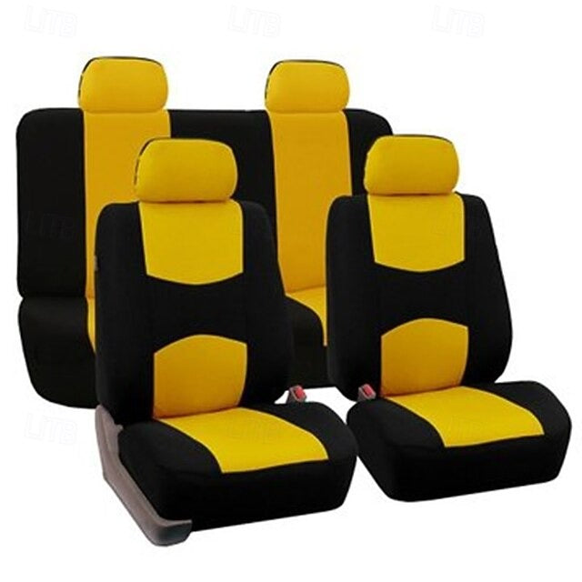 9 Pcs/set Universal Car Seat Covers Full Set Breathable Seat Protectors
