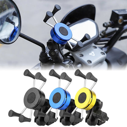 Motorcycle Bike Universal Aluminum Alloy Handlebar Mirror Holder Stand