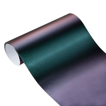 Car 3D Carbon Fiber Chameleon Stickers Styling Wrap Decal 152*20cm