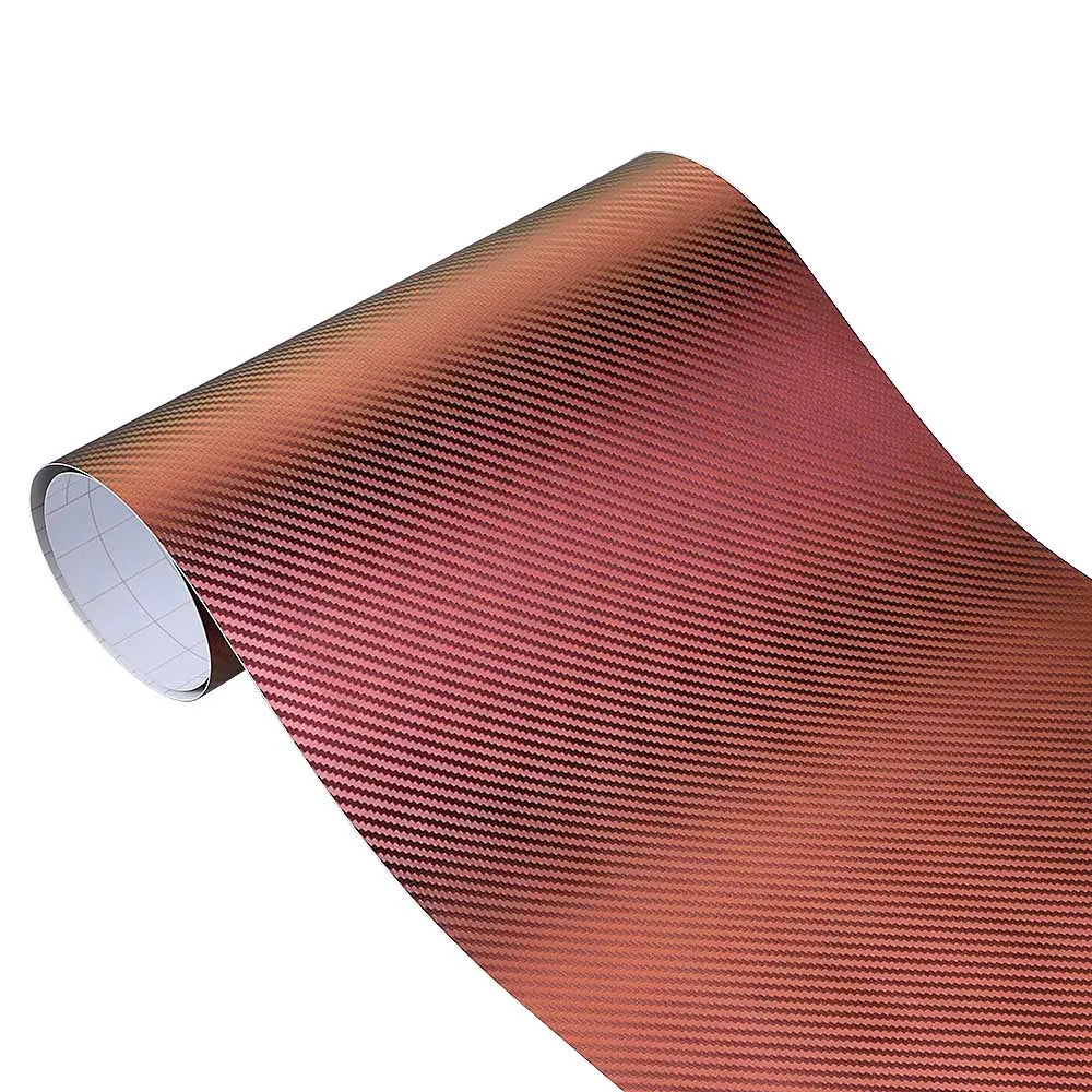 Car 3D Carbon Fiber Chameleon Stickers Styling Wrap Decal 152*20cm