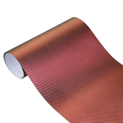 Car 3D Carbon Fiber Chameleon Stickers Styling Wrap Decal 152*20cm