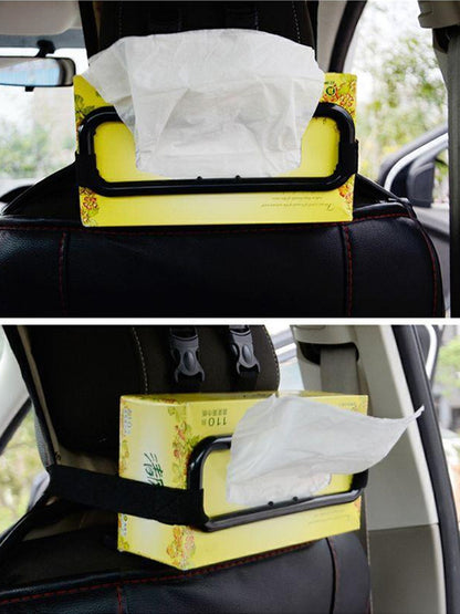 Car Holder Paper Napkin Box Portable Mount Organizer Hanging Tissue Box