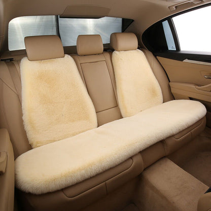 Car Faux Sleek Seat Pad Soft Wool Warm Seat Cushions