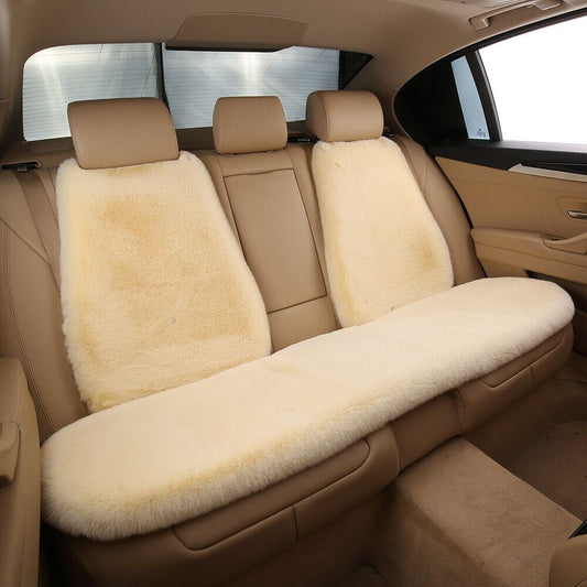 Car Faux Sleek Seat Pad Soft Wool Warm Seat Cushions