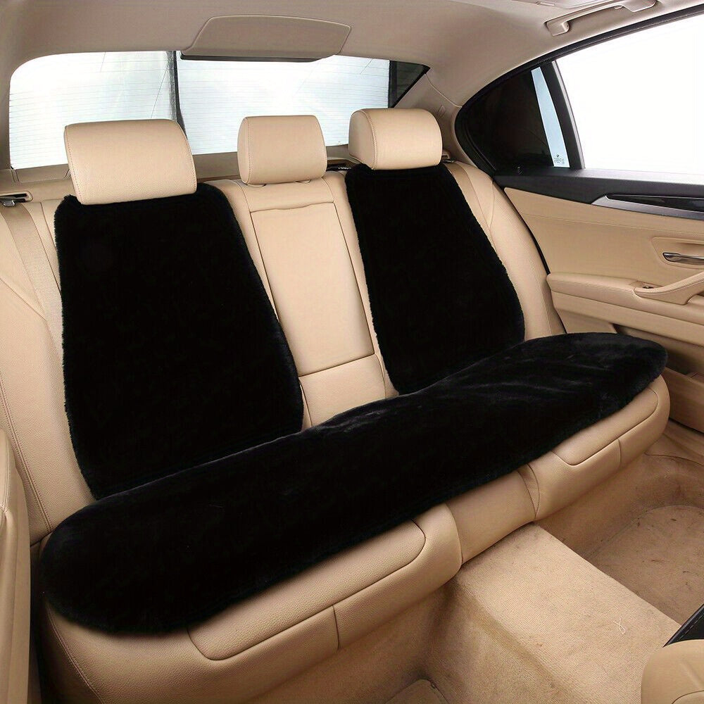 Car Faux Sleek Seat Pad Soft Wool Warm Seat Cushions
