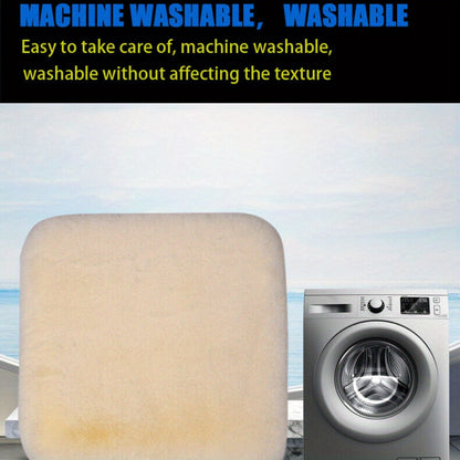 Car Faux Sleek Seat Pad Soft Wool Warm Seat Cushions